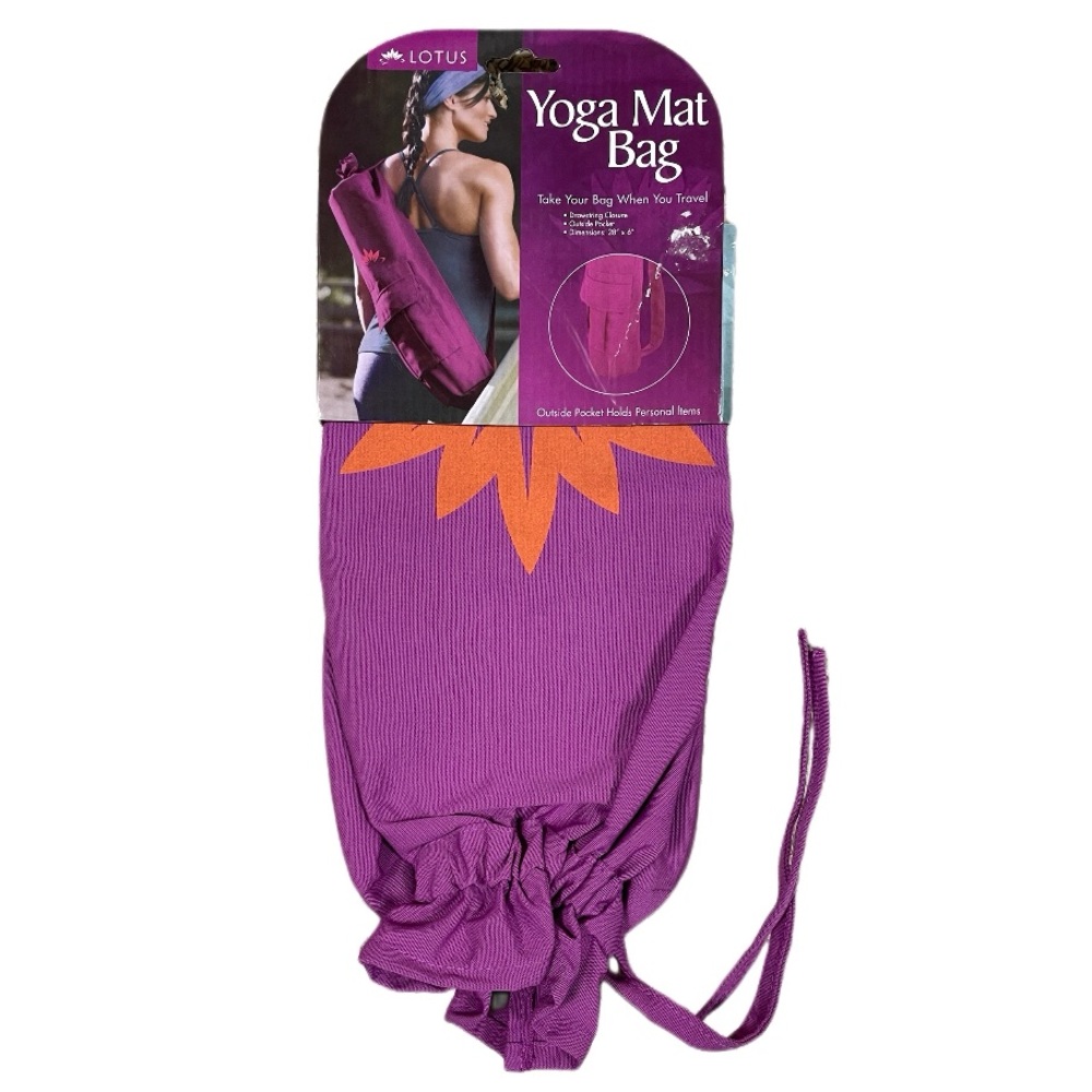 Lotus Purple Yoga Mat Bag